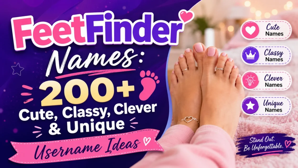 FeetFinder names with 200+ cute, classy, clever, and unique username ideas