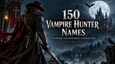 150 vampire hunter names for dark and powerful characters with a gothic fantasy hunter and castle