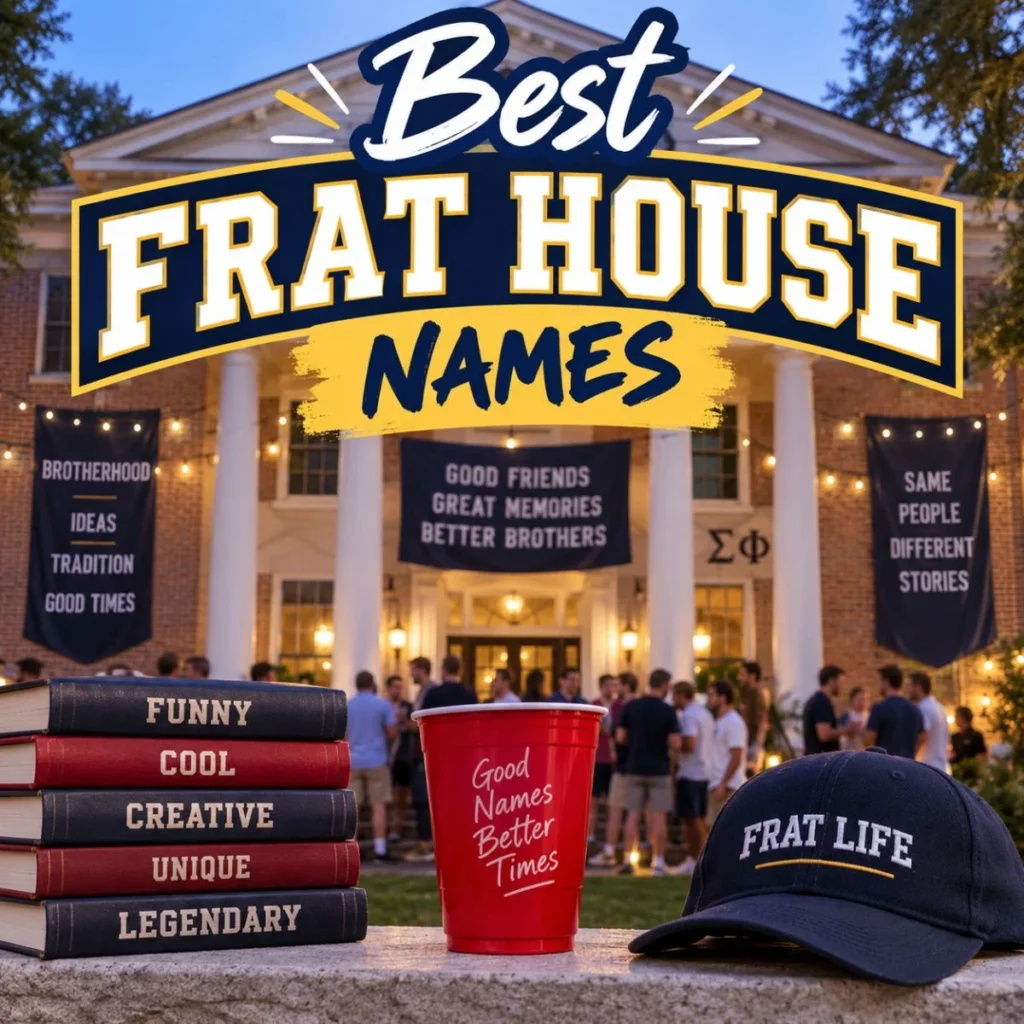 Best frat house names for a fun, memorable, and legendary fraternity house