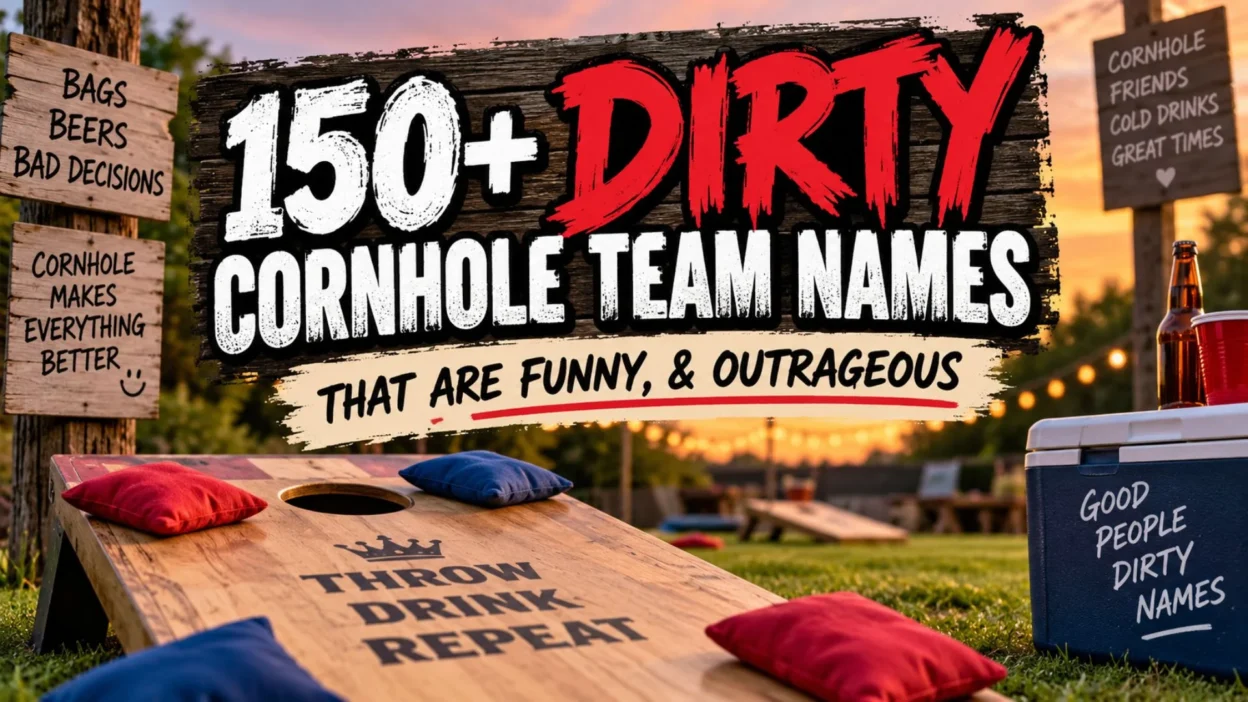 150+ dirty cornhole team names that are funny and outrageous