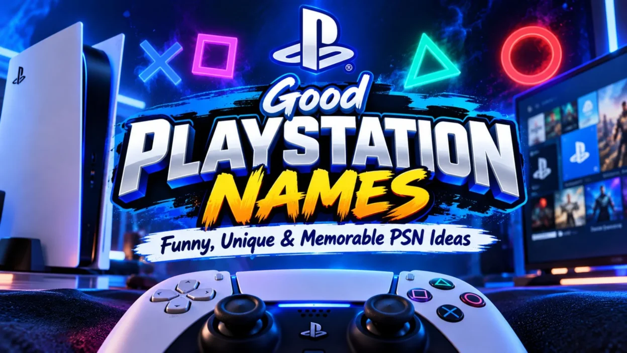 Good PlayStation names with funny, unique and memorable PSN ideas, PS5 console and controller