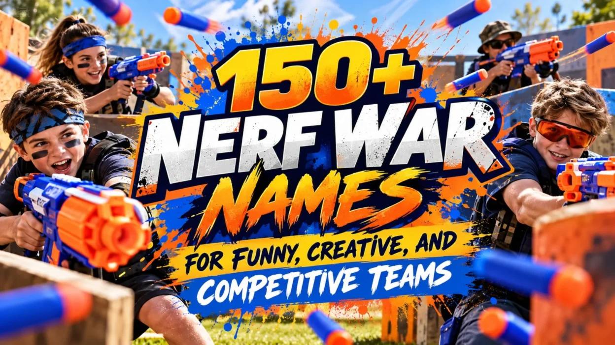 150+ Nerf war names for funny, creative, and competitive teams